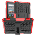 Pikkukuva 1 / 2: Rengaskuvio kickstand tapauksessa Amazon Fire 8 HD (2022) - Punainen Red