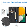 Miniatyrbillede 3 af 6: LC.IMEEKE Samsung Galaxy A14 Flip Etui - Sort Black