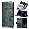 Miniatyrbillede 1 af 2: Crazy Horse iPhone Xs Max magnetisk læder flip cover - Sortgrøn Green