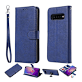 Miniatyrbillede 1 af 2: Samsung Galaxy S10 Plus dæk mønster hybrud etui - Blå Blue