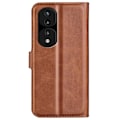 Pikkukuva 2 / 2: Lompakko Nahkakotelo For Honor 70 Pro - Vaalean Ruskea Brown