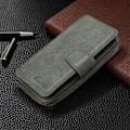 Miniatyrbild 2 av 2: Zipper läder Huawei P40 Lite / Huawei Nova 6 SE fodral med plånbok - Grön Grön