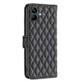 Miniatyrbillede 2 af 2: Rhombus mat Samsung Galaxy A04 flip etui - Sort Black