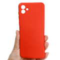 Pikkukuva 5 / 6: Matta nestesilikoninen kuori Samsung Galaxy A04e - Punainen Red