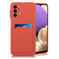 Pikkukuva 1 / 2: Card Holder Suojakuori For Samsung Galaxy A32 - Coral Orange