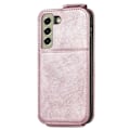 Pikkukuva 2 / 2: Vertical Flip Phone Suojakotelo With Zipper For Samsung Galaxy S21 FE - Ruusukulta Pink