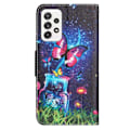 Pikkukuva 2 / 2: Wonderland Samsung Galaxy A52s 5G / A52 5g / A52 Läppäkotelo - Bottle / Perhonen Multicolor