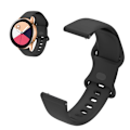Miniatyrbillede 1 af 2: 22mm Universal sport silikone urrem - Sort Black