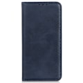 Miniatyrbillede 2 af 2: Flip Etui med Pung i Ægte Læder til Motorola Moto G23 / G13 / G23 - Blå Blue