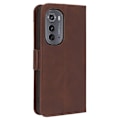 Pikkukuva 2 / 2: Moderni Nahkalaukku For Motorola Moto Edge 2022 - Ruskea Brown