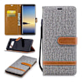 Miniatyrbild 1 av 2: Samsung Galaxy Note 8 Fodral med beige stripe - Grå Silvergrå