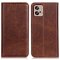 Miniatyrbillede 1 af 2: Flip Etui med Pung i Ægte Læder til Motorola Moto G32 - Kaffe Brown