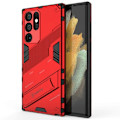 Pikkukuva 1 / 2: Iskunkestävä hybridikotelo Samsung Galaxy S22 Ultra - Punainen Red