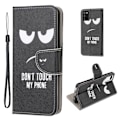 Miniatyrbillede 1 af 2: Wonderland Samsung Galaxy A03s flip etui - Rør Ikke Ved Min Telefon Black