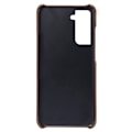 Miniatyrbillede 2 af 2: Dual Card Samsung Galaxy S22 cover - Brun Brown
