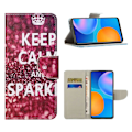 Pikkukuva 1 / 2: Wonderland Samsung Galaxy S21 Flip Case - Keep Calm and Sparkle (Pysy rauhallisena ja säihkyä) Red