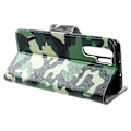Pikkukuva 2 / 2: Huawei P30 Pro risti pintainen nahkainen flip suojakotelo - Camouflage Green