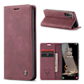 Miniatyrbillede 1 af 2: CaseMe Samsung Galaxy S21 FE Vintage Case - Rød Red
