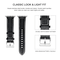 Miniatyrbild 3 av 5: Apple Watch Series 8 (41mm) klockarmband i äkta läder - Svart Svart
