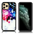 Pikkukuva 1 / 2: Marble design iPhone 11 Pro Max kotelot - Punertavan Sinisiä Kolmioita Ja Tähdet Multicolor