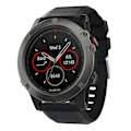 Miniatyrbild 1 av 2: Garmin Fenix 5X Plus klockarmband av silikon - Svart Svart