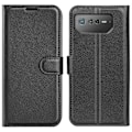 Miniatyrbillede 1 af 2: Klassisk ASUS Rog Phone 6 Flip Etui - Sort Black