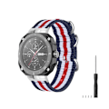 Pikkukuva 1 / 6: Huawei Watch GT Cyber nylon kellohihna - Sininen / Valkoinen / Punainen Multicolor