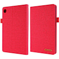 Miniatyrbillede 1 af 2: Lenovo Tab M8 flipomslag i stoflæder - Rød Red