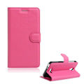 Miniatyrbild 1 av 2: Mankell Alcatel Pop 4 Lychee Textur Fodral - Varm Rosa Rosa