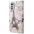 Miniatyrbillede 2 af 2: Wonderland Motorola Moto E32 flip etui - Tårn Multicolor