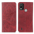 Pikkukuva 1 / 2: Nokia C21 Plus lompakkokotelo, aitoa nahkaa - Punainen Red