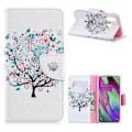 Pikkukuva 1 / 2: Wonderland Samsung Galaxy A40 flip kotelot - Kukkainen Puu Multicolor