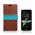 Miniatyrbillede 1 af 2: Arnoldi læder-etui med crazy-horse tekstur og med flip-funktion til LG K4 - Brun Brown