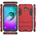Pikkukuva 2 / 2: Samsung Galaxy J4 (2018) hieno guard combo suojakotelo - Punainen Red