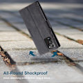 Pikkukuva 2 / 2: CaseMe Samsung Galaxy Note 20 Ultra vintage-kotelo - Musta Black