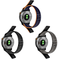 Miniatyrbild 2 av 2: Garmin Fenix 6X klockarmband med nylonögla - Grå Silvergrå