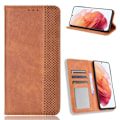 Miniatyrbillede 1 af 2: Bofink Vintage Samsung Galaxy S21 FE Læder etui - Brun Brown