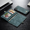 Miniatyrbillede 2 af 2: CASEME iPhone Xs Max splitlæderetui i vintagestil - Blå Blue