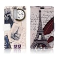 Pikkukuva 1 / 2: LG K8 2017 kuviollinen PU nahkakotelo - Eiffel-Torni Ja Eiffel-Torni Multicolor