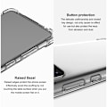 Miniatyrbillede 2 af 2: IMAK Airbag Cover til Motorola Moto G22 - Gennemsigtig Sort Transparent
