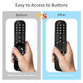 Miniatyrbillede 2 af 6: LG Magic Remote 2021 MR21 silikoneovertræk - Sort Black