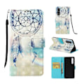 Miniatyrbillede 1 af 2: Huawei P30 Pro lysspot læder flip etui - Drømmefanger Multicolor