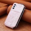Pikkukuva 5 / 6: Vertical Flip Phone Suojakotelo With Zipper For Samsung Galaxy A54 - Ruusukulta Pink