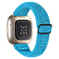 Miniatyrbild 1 av 2: Fitbit Sense / Versa 3 elastiskt klockarmband med justerbart spänne - Himmelsblå Blå
