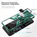 Pikkukuva 2 / 2: Shockproof Hybrid Suojakuori With Kickstand For Samsung Galaxy Z Flip4 - Vihreä Green