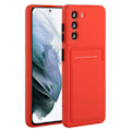 Pikkukuva 1 / 2: Card Holder Suojakuori For Samsung Galaxy S23 - Punainen Red