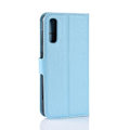 Miniatyrbillede 2 af 2: Sasmung Galaxy A50 litchi læderetui - Babyblå Blue