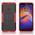 Miniatyrbillede 1 af 2: Offroad cover - Motorola Moto E6 Play – Sort / Rød Red
