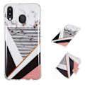 Pikkukuva 1 / 2: Marble Samsung Galaxy M20 kuoret - Marmori Raidallinen Kuvio Multicolor