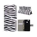Miniatyrbillede 1 af 2: Scherfig Huawei Nova flip-etui i læder - Zebrastriber Multicolor